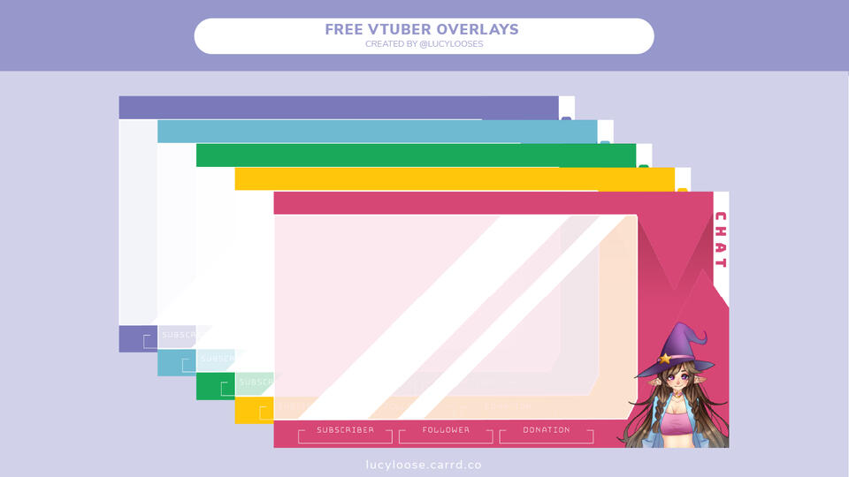 Free Vtuber overlays